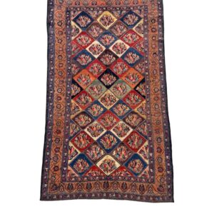 Bakhtiar antique rug traditional tribal design