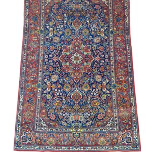 Kashan Persian carpet red traditional floral design