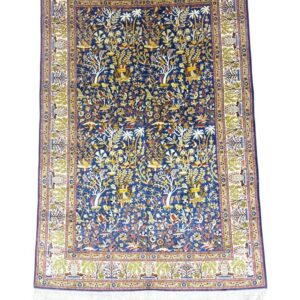 Nain silk carpet fine traditional design
