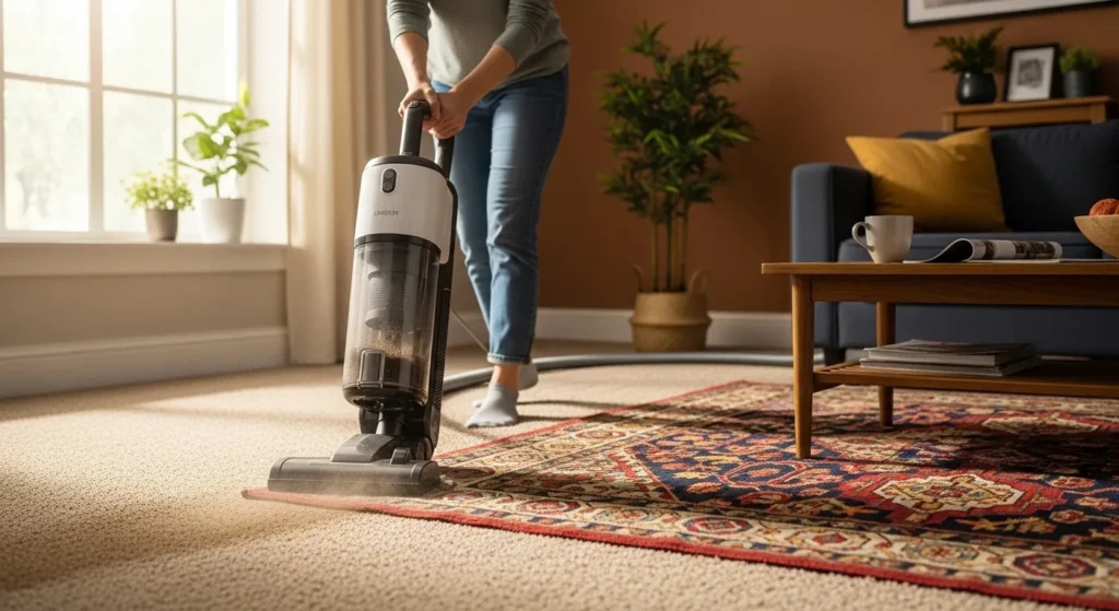 cleaning carpet